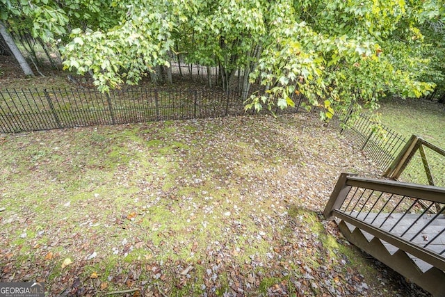 view of fenced backyard