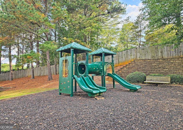 view of jungle gym