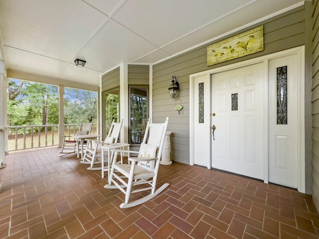 4394 Holly Springs Rd, Pendergrass, GA 30567 - view of patio featuring a porch