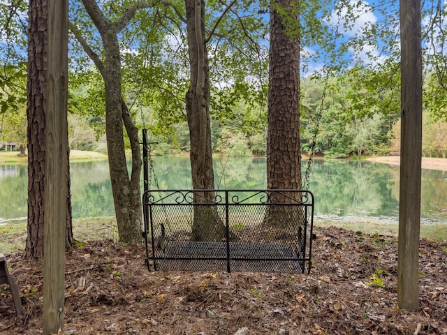 4394 Holly Springs Rd, Pendergrass, GA 30567 - view of yard featuring a water view and a gate