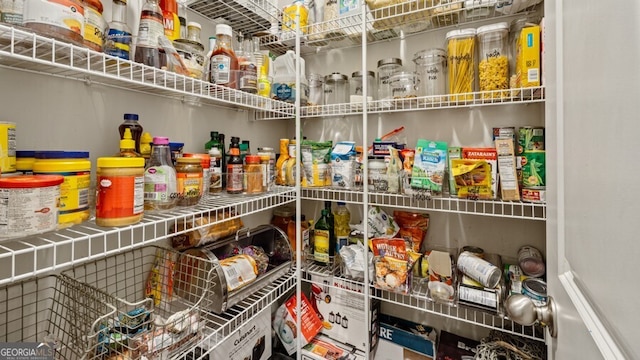 view of pantry