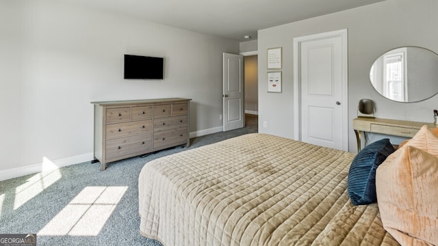 bedroom with carpet flooring