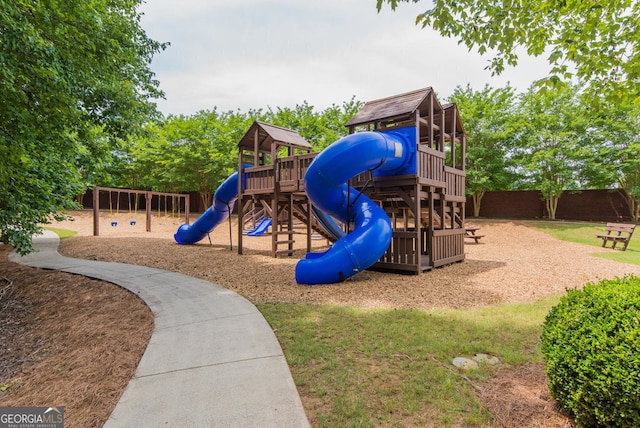 view of play area