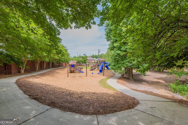 view of jungle gym