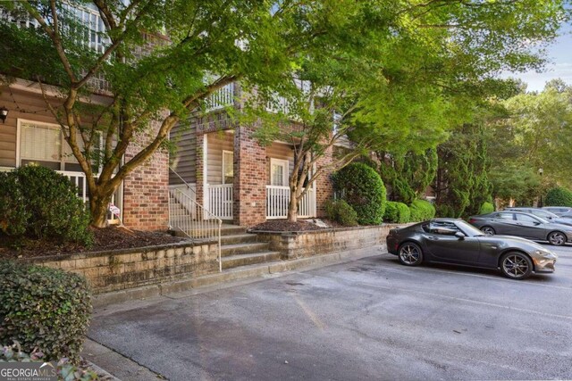 exterior space with covered porch