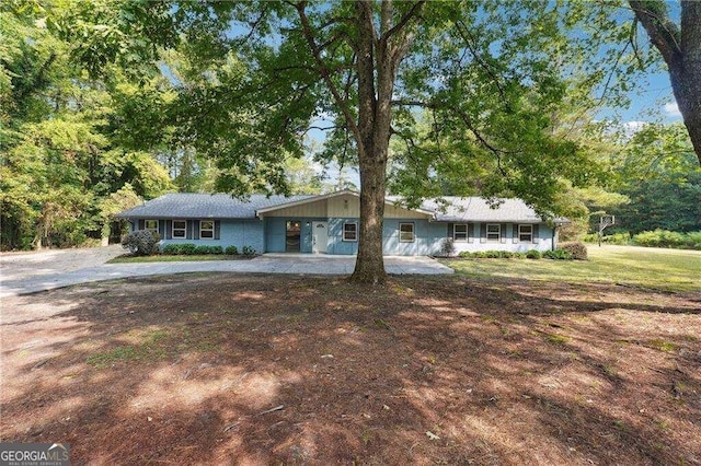 view of ranch-style house