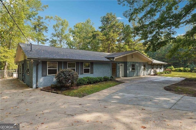 view of ranch-style home