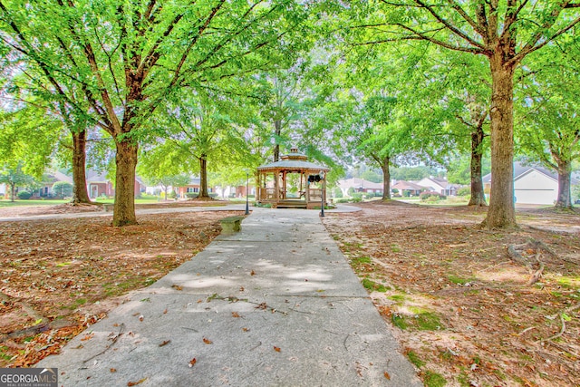 surrounding community with a gazebo