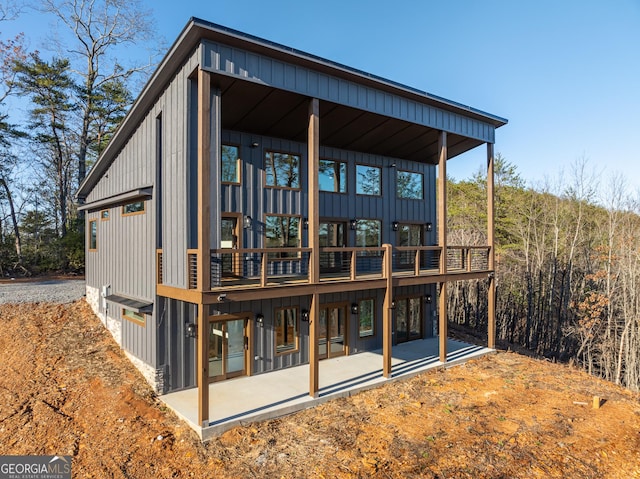 rear view of house featuring a patio area