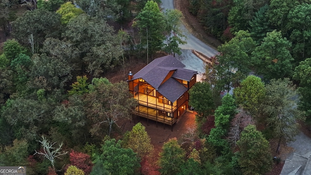 birds eye view of property