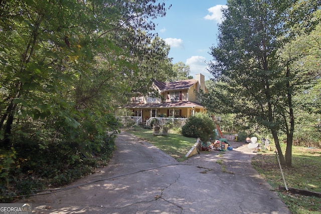 view of front of home