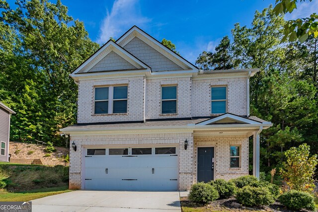 craftsman-style house featuring a garage