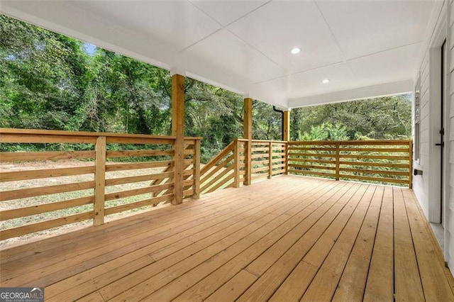 view of wooden terrace