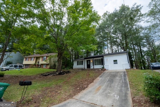 view of front of home