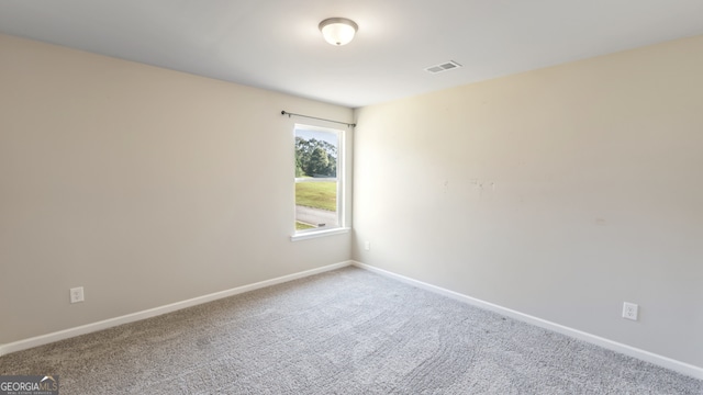 view of carpeted empty room