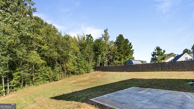 view of yard featuring a patio area