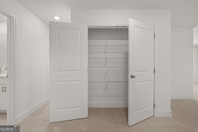 view of closet