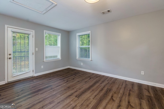 2911 Glenwood Ave SE, Atlanta, GA 30317 - empty room with dark hardwood / wood-style floors