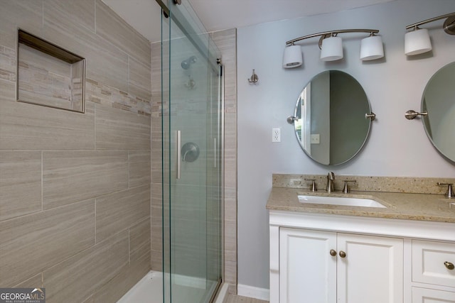 2911 Glenwood Ave SE, Atlanta, GA 30317 - bathroom with walk in shower and vanity