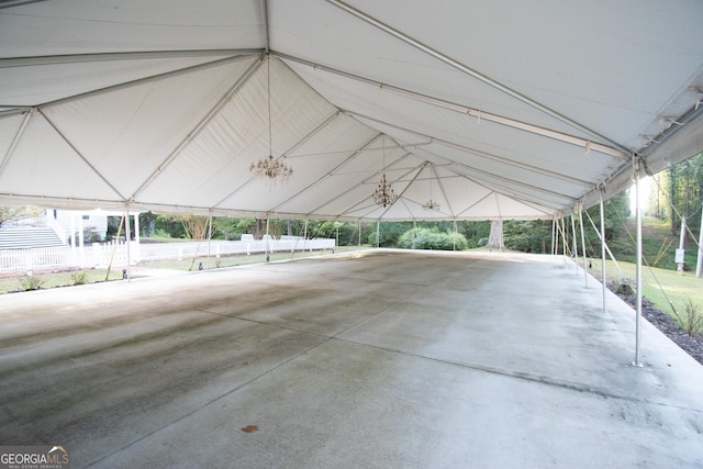 1651 Mergendollar Rd, Good Hope, GA 30641 - view of patio featuring a carport and fence