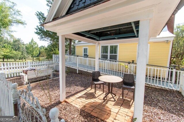 1651 Mergendollar Rd, Good Hope, GA 30641 - view of patio / terrace featuring a gazebo and fence