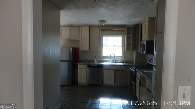 kitchen with stainless steel appliances and sink