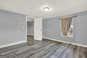 interior space featuring dark hardwood / wood-style floors