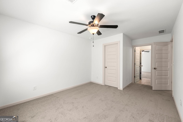 236 Westpark, Athens, GA 30606 - unfurnished bedroom with carpet floors, baseboards, and a ceiling fan