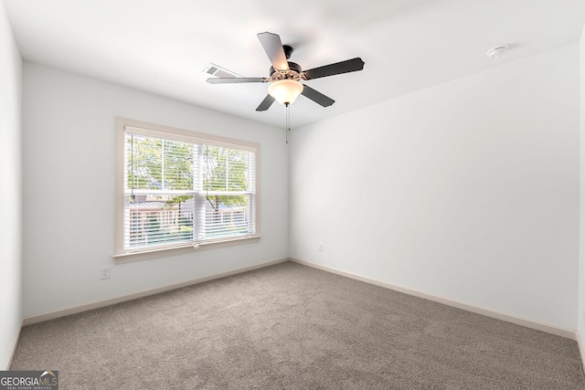 236 Westpark, Athens, GA 30606 - unfurnished room with carpet floors, ceiling fan, and baseboards