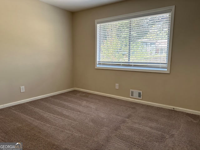 unfurnished room with carpet