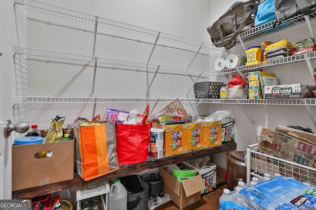 view of pantry