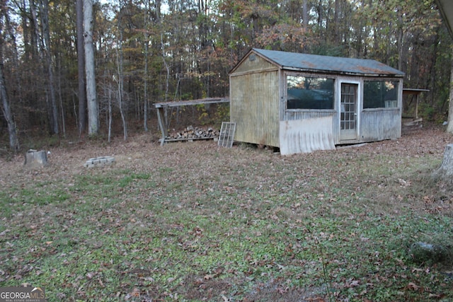 view of outdoor structure