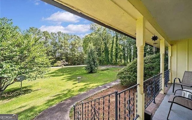 view of balcony