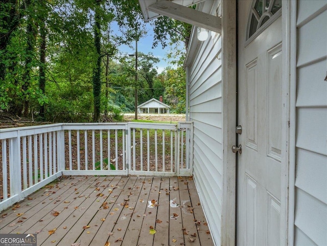 view of wooden terrace