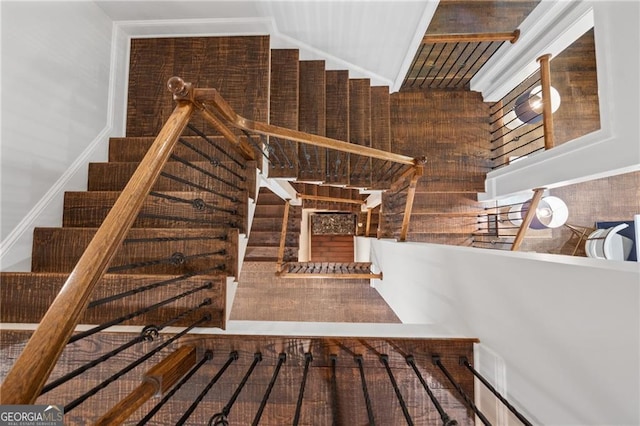 view of staircase