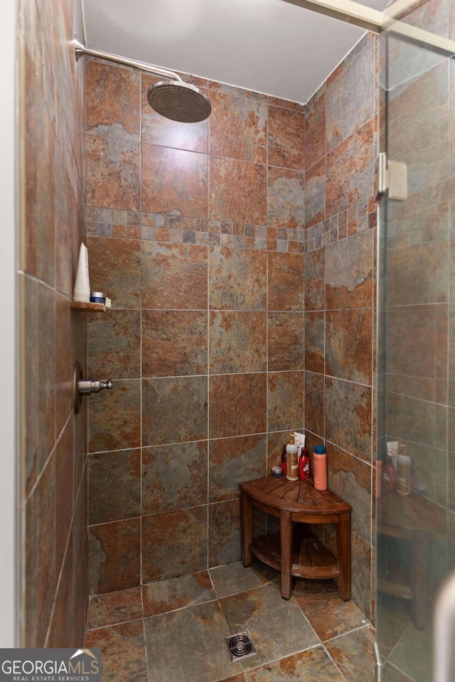 bathroom with walk in shower