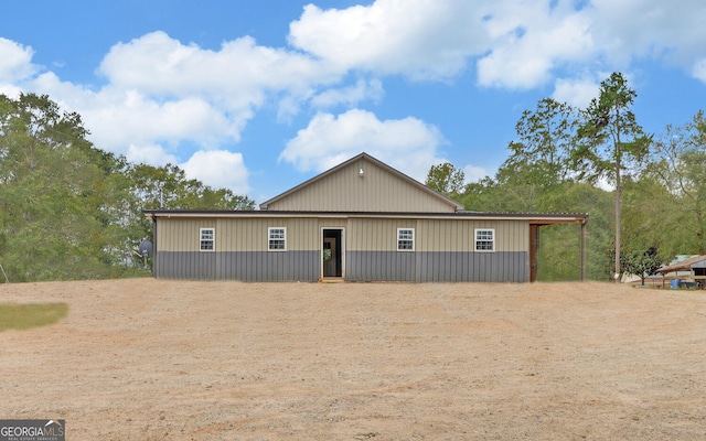 view of back of property