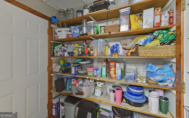 view of pantry