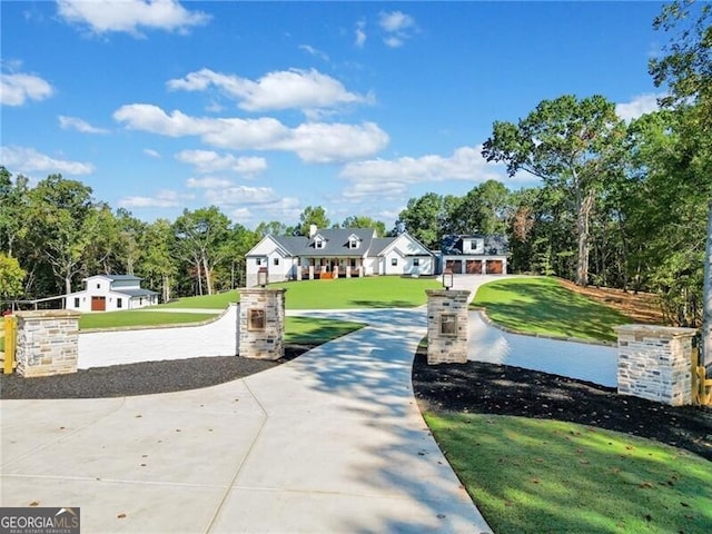 view of community with a yard