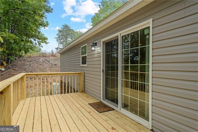 view of wooden terrace