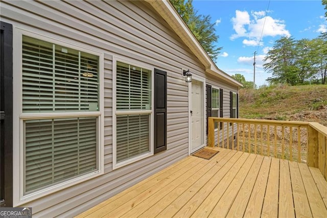 view of deck