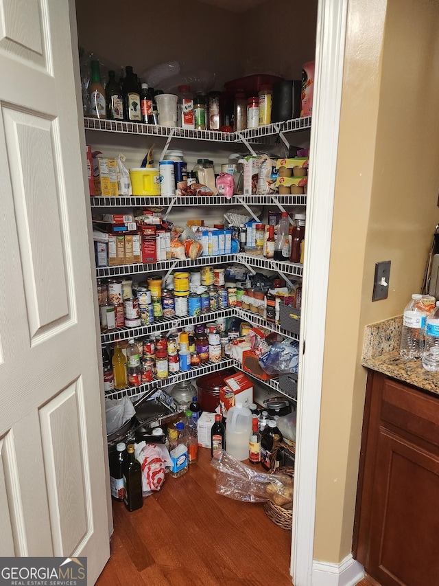 view of pantry