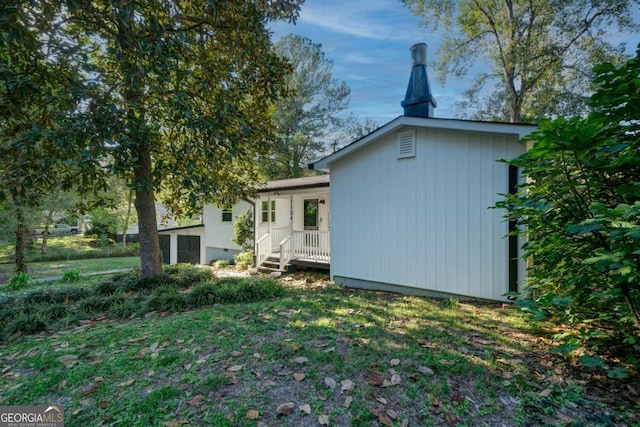 view of back of property