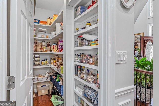 view of pantry