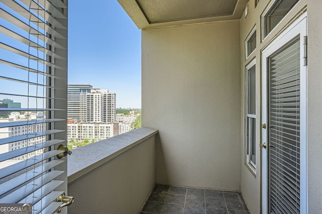 view of balcony