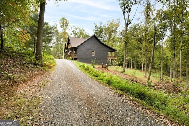 view of side of home