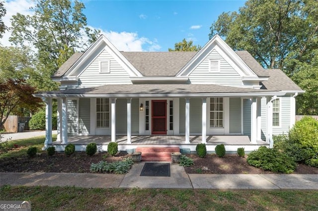 view of front of house featuring a porch