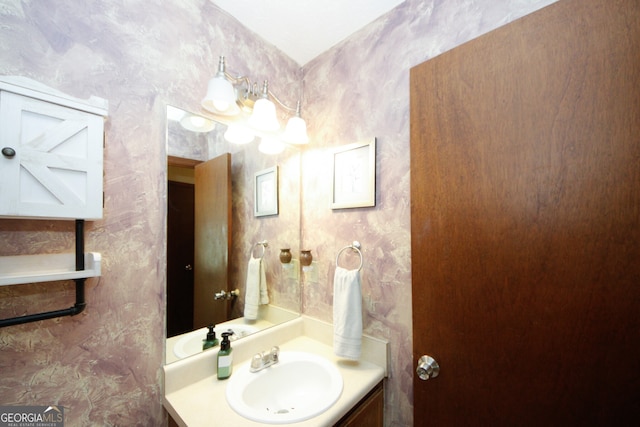 bathroom with vanity