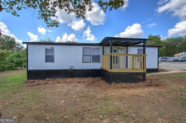 view of back of property