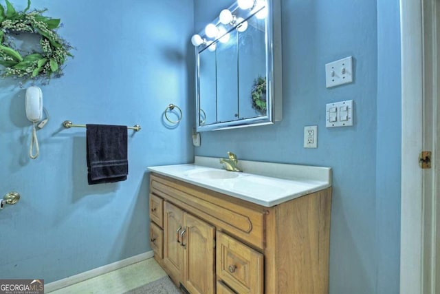 bathroom featuring vanity